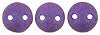 Lentil 6mm 2 holes Metallic Suede Purple 50pcs - Beads Gone Wild
