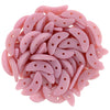 Coral Pink Crescent Bead - Beads Gone Wild
