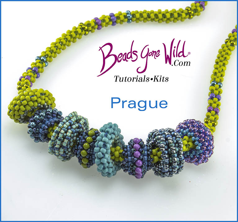 NEW! Right Angle Weave Glass Bead Bracelet Kit (Purple)