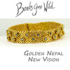 Golden Nepal New Vision Bracelet Bead Weaving Kit