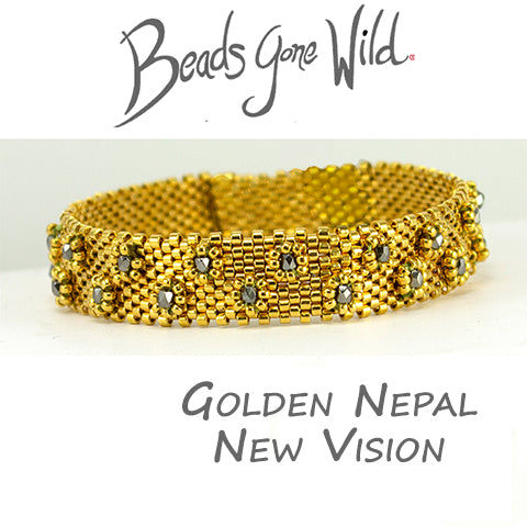 Golden Nepal New Vision Bracelet Bead Weaving Kit