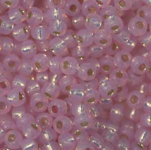 6/O Japanese Seed Beads Alabaster Silverlined 555A npf - Beads Gone Wild
