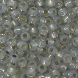 6/O Japanese Seed Beads Alabaster Silverlined 576A npf - Beads Gone Wild
