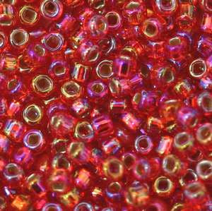 8/O Japanese Seed Beads Rainbow Silverlined 638 - Beads Gone Wild
