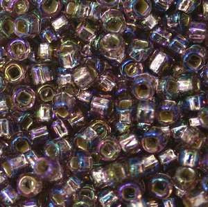 15/O Japanese Seed Beads Silverlined Rainbow 640 - Beads Gone Wild
