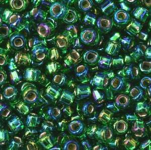 15/O Japanese Seed Beads Silverlined Rainbow 643A - Beads Gone Wild
