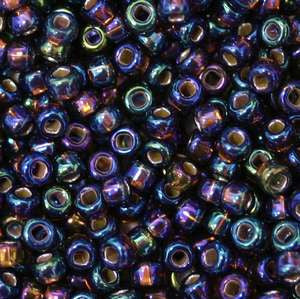 15/O Japanese Seed Beads Silverlined Rainbow 648A - Beads Gone Wild

