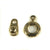 Base Metal Ball & Socket Clasp 8mm Ant. Gold Color 2/sets - Beads Gone Wild
