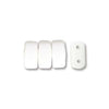 Bricks 3x6mm WHITE OPAQUE 50pcs - Beads Gone Wild