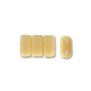 Bricks 3x6mm LT BEIGE OPAQUE 50pcs - Beads Gone Wild
