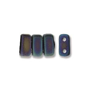 Bricks 3x6mm IRIS BLUE MATTE 50pcs - Beads Gone Wild

