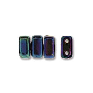 Bricks 3x6mm PURPLE IRIS 50pcs - Beads Gone Wild
