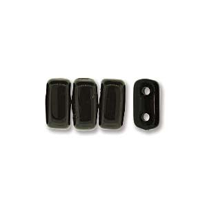Bricks 3x6mm JET 50pcs - Beads Gone Wild
