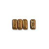 Bricks 3x6mm BRONZE 50pcs - Beads Gone Wild