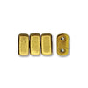 Bricks 3x6mm MTLC AZTEC GOLD MATTE 50pcs - Beads Gone Wild