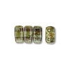 Bricks 3x6mm TRNSP GREEN LUSTER 50pcs - Beads Gone Wild