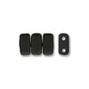 Bricks 3x6mm JET MATTE 50pcs - Beads Gone Wild