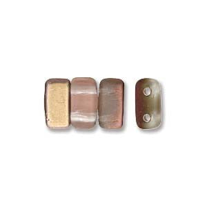 Bricks 3x6mm APOLLO GOLD MATTE 50pcs - Beads Gone Wild
