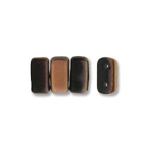 Bricks 3x6mm APOLLO - JET MATTE 50pcs - Beads Gone Wild
