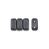 Bricks 3x6mm HEMATITE MATTE 50pcs - Beads Gone Wild