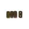 Bricks 3x6mm OLIVE - COPPER PICASSO OPAQUE 50pcs - Beads Gone Wild