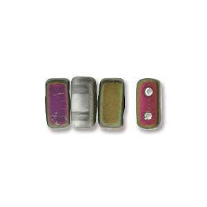 Bricks 3x6mm CRYSTAL/VITRAL MATTE 50pcs - Beads Gone Wild
