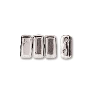 Bricks 3x6mm SILVER 50pcs - Beads Gone Wild

