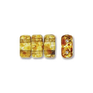 Bricks 3x6mm PICASSO CRYSTAL 50pcs - Beads Gone Wild
