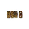 Bricks 3x6mm LT. BEIGE - PICASSO OPAQUE 50pcs - Beads Gone Wild