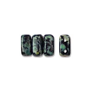 Bricks 3x6mm PICASSO JET 50pcs - Beads Gone Wild
