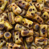 Chalk Travertine Dark Rulla 3x5 3" Tube - Beads Gone Wild