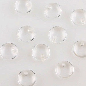 Lentil Beads 6mm Crystal 50pcs - Beads Gone Wild
