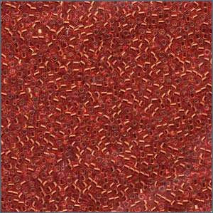 10/o Delica DBM 0043 Silver Lined Red / Orange - Beads Gone Wild

