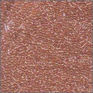 10/o Delica DBM 0054 Lined Peach AB - Beads Gone Wild
