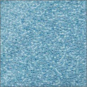 10/o Delica DBM 0057 Lined Sky Blue AB - Beads Gone Wild
