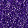 11/o Delica DB 0906 Crystal / Purple ICL