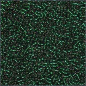 10/o Delica DBM 0148 Silver Lined Green - Beads Gone Wild
