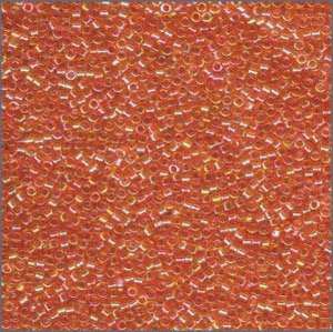 10/o Delica DBM 0151 Transparent Tangerine AB - Beads Gone Wild
