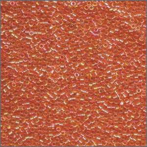 10/o Delica DBM 0151 Transparent Tangerine AB - Beads Gone Wild
