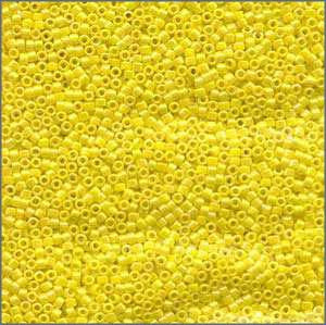 10/o Delica DBM 0160 Opaque Yellow AB - Beads Gone Wild
