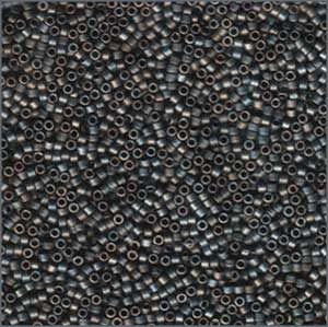 10/o Delica DBM 0307 Matte Metallic Silver Grey - Beads Gone Wild
