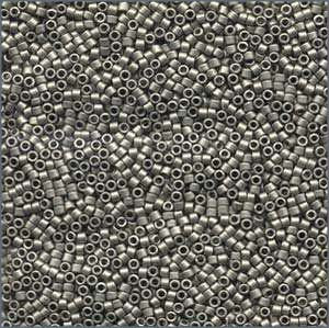 10/o Delica DBM 0321 Matte Metallic Silver - Beads Gone Wild
