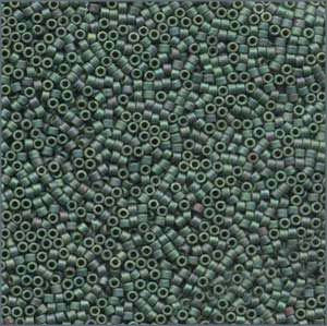 10/o Delica DBM 0373 Matte Metallic Leaf Green - Beads Gone Wild
