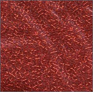 10/o Delica DBM 0602 Silver Lined Red Dyed - Beads Gone Wild

