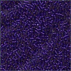 10/o Delica DBM 0610 Silver Lined Violet Dyed - Beads Gone Wild

