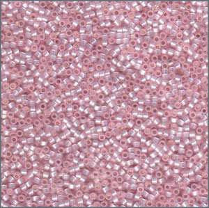 10/o Delica DBM 0624 Silver Lined Light Pink Alabaster - Beads Gone Wild
