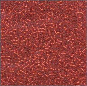 10/o Delica DBM 0683 Semi Matte Silver Lined Dark Ruby Dyed - Beads Gone Wild
