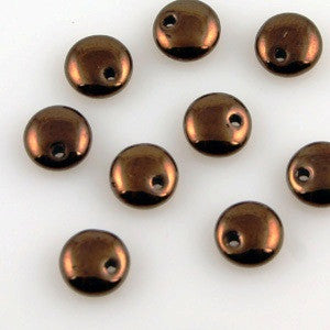 Lentil Beads 6mm Dark Bronze 50pcs - Beads Gone Wild
