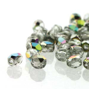 2mm Fire Polish Crystal Vitrail 150 beads - Beads Gone Wild
