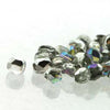 2mm Fire Polish Crystal Silver Rainbow 150 beads - Beads Gone Wild